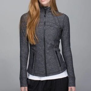 Lululemon Define Jacket black grey size 12